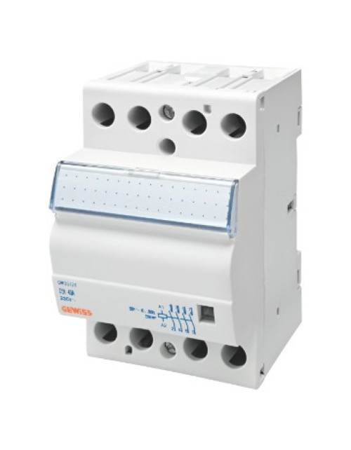 Contattore Ctr - 40A 4Na 24V - 3 Moduli GEW GWD6723