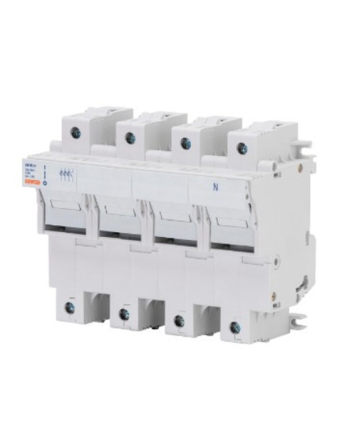 Suport siguranță secționabilă - 3P+N 22X58 690V 100A - 8 module GEW GW96314