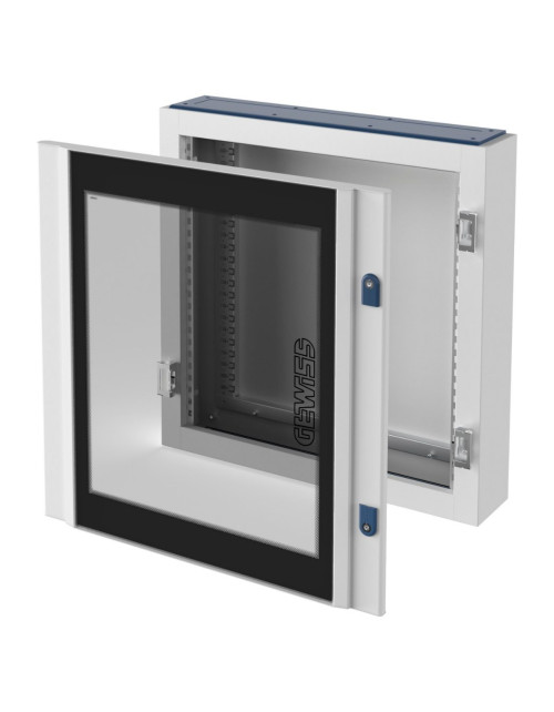 Quadro Cvx 160E - De Pared - 600X1200X180 - Ip40 - Con Puerta De Cristal Plana - Con Marco Desmontable - Gris Ral7035 GEW GW4701