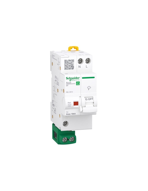 Surge protector (QuickPF),Resi9, T2, 1P + N, 10 kA SNR R9L12610