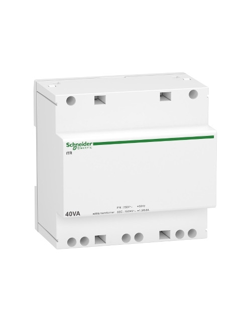 Trasformatore di sicurezza iTR 40VA 12/24Vca SNR A9A15220