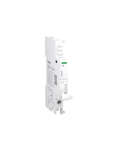 Contact auxiliaire Acti9 iOF pour iC40/C60/iID/iSW-NA/RCA, 100mA à 6A, connexion inférieure SNR A9A26904