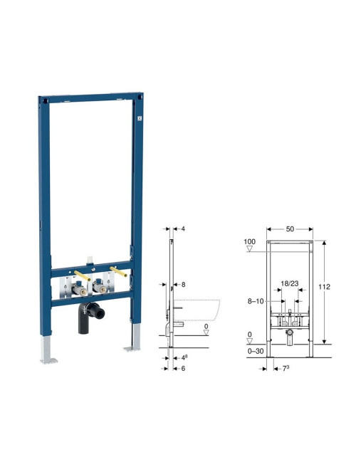 Geberit Duofix Modul für Bidet 112 cm 111.512.00.2