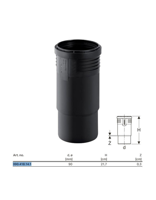 Geberit Silent-PP expansion sleeve ø90 mm 390.418.14.1