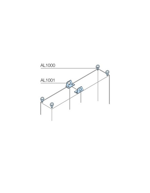 Nr. 4 șuruburi cu ochi M8 din oțel ABB AL1000