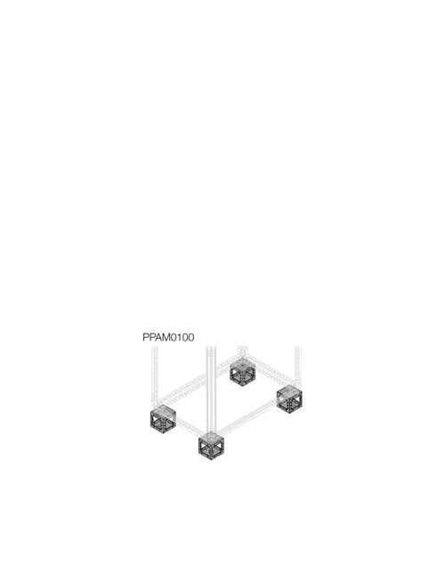 N.4 H100mm ABB PPAM0100 plinth corners