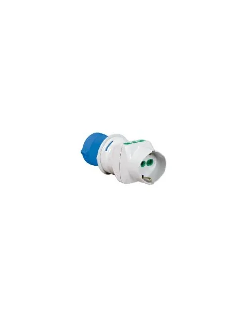 Adaptador Industrial Fanton con bypass/schuko y clavijas CEE 73090