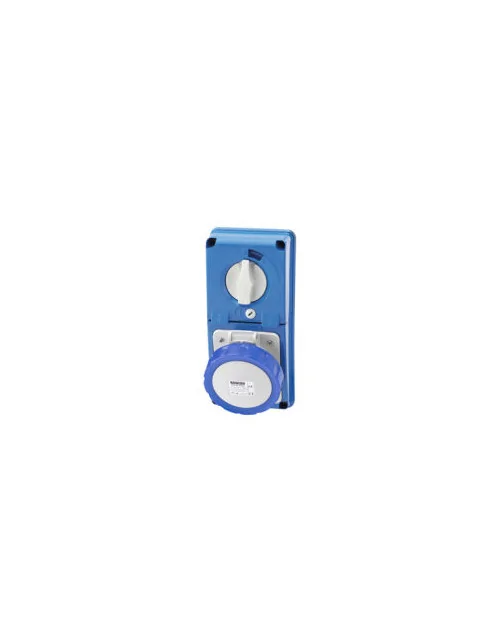 Gewiss vertical interlocked socket outlet 2P+E 16A IP67