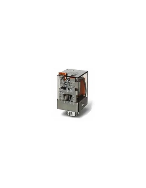 Octal Finder plug-in relay 2 exchanges 10A 12VDC