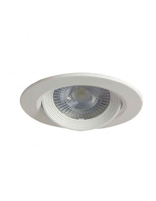 Duralamp 7W 4000K 40° White round recessed LED spotlight