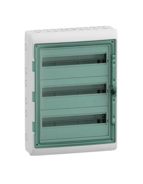 Schneider switchboard 54 modules with transparent door