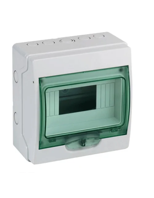 Schneider wall-mounted switchboard with 8-module transparent door