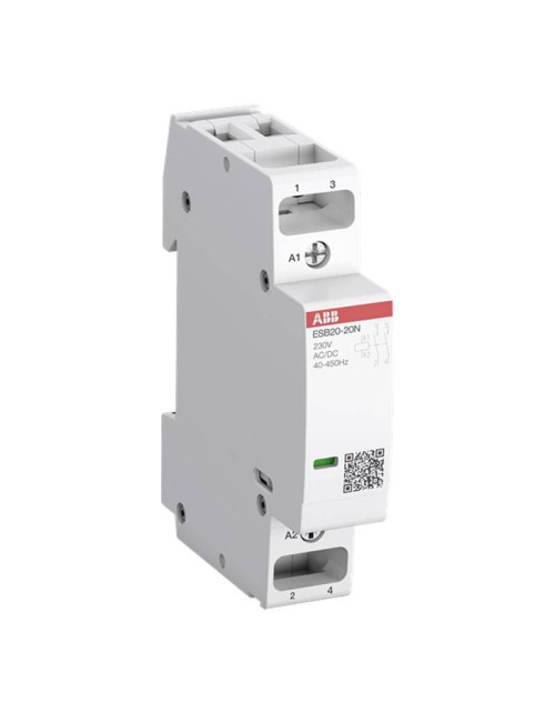 Contacteur modulaire Abb ESB20 20A 2NO 24 Vac 1 Module