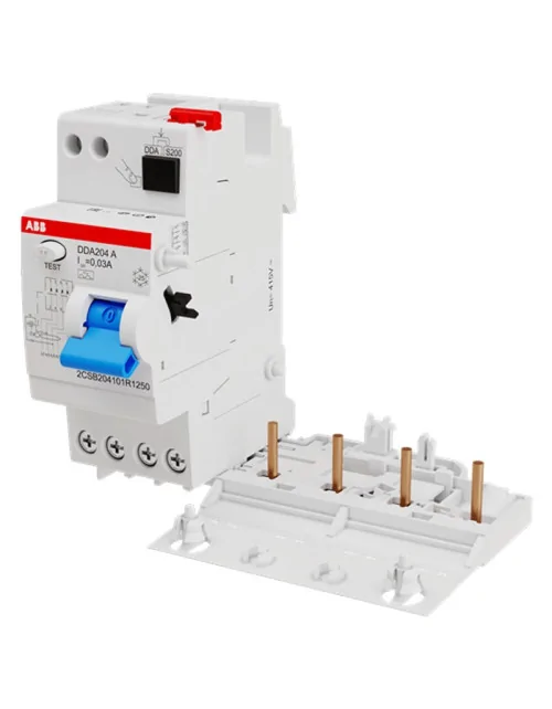 ABB DDA204 4P 25A 30mA Typ A Differentialblock 2 Module B427980