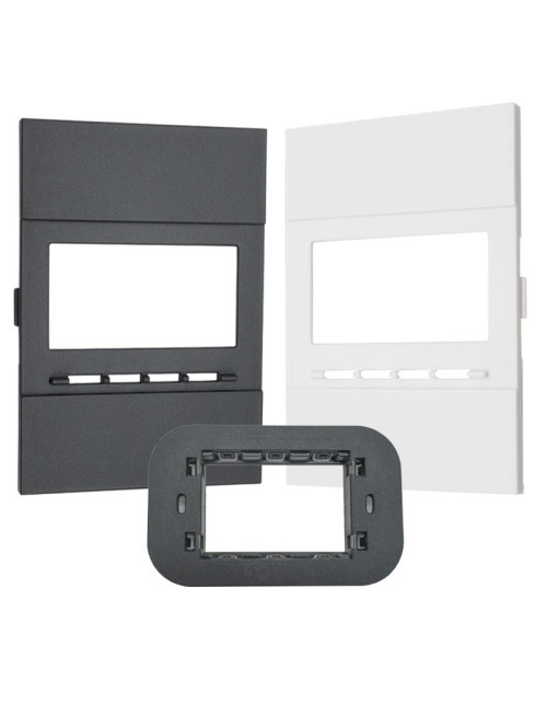 Kit panel frontal Perry para serie Living Now blanco y antracita 1PAK003NAB