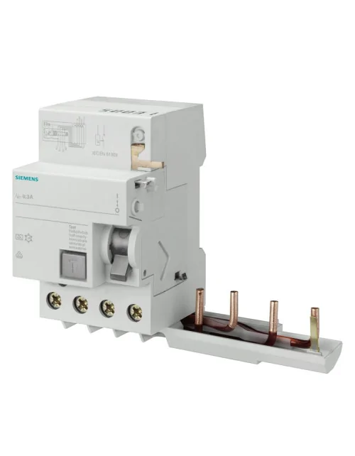 Siemens RCD block 4P 63A 300mA type AS 3 modules for 5SL6-SL4