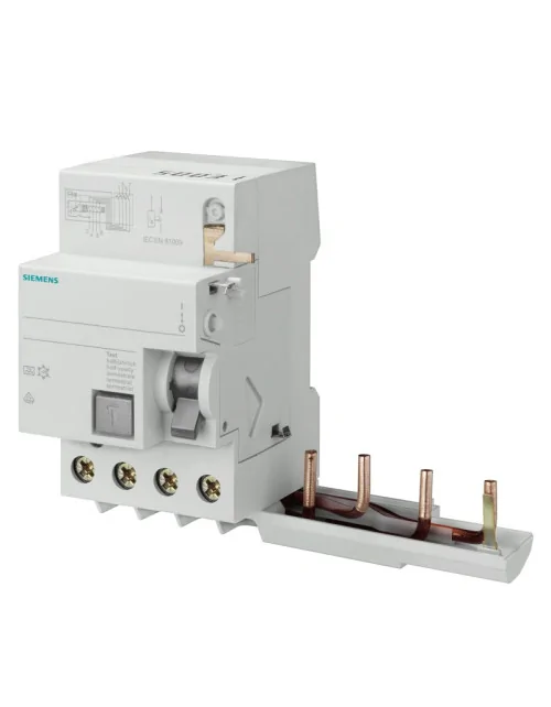 Blocco differenziale Siemens 4P 63A 30mA tipo A 3 moduli per 5SL6-5SL4 5SM23466