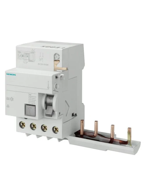 Bloc différentiel Siemens 4P 63A 500mA type AC 3 modules pour 5SY