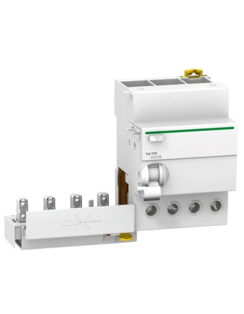 Bloc RCD Schneider 4P 40A 30mA AC 3,5 modules