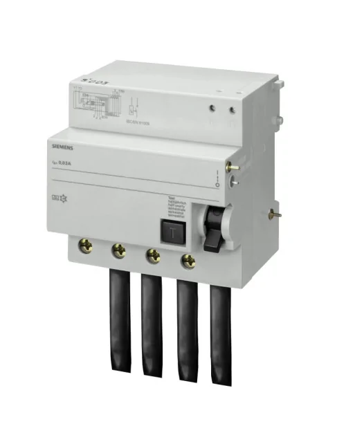 Bloc différentiel Siemens 4P 100A 300mA type AC 5 modules pour 5SP4