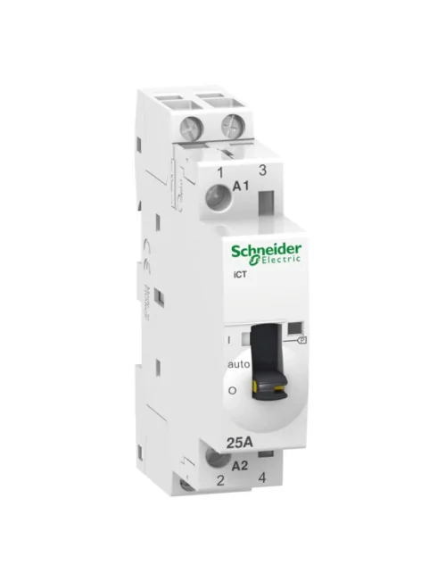 Contactor Schneider 25A 2NO 230VAC control remoto y manual