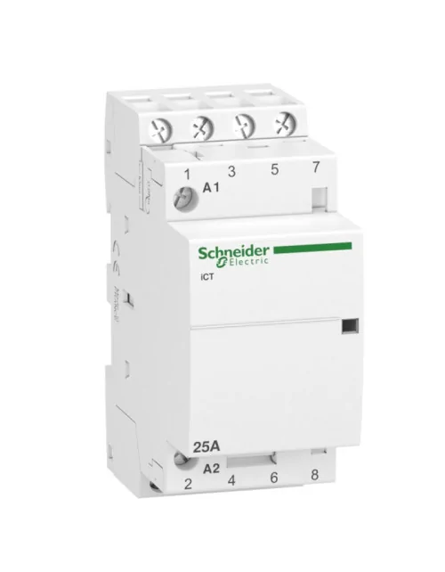 Contactor Schneider 25A 4NA 230VAC 2 módulos