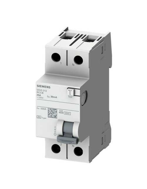 Siemens RCD 25A 2P 30MA 2M tipo AC