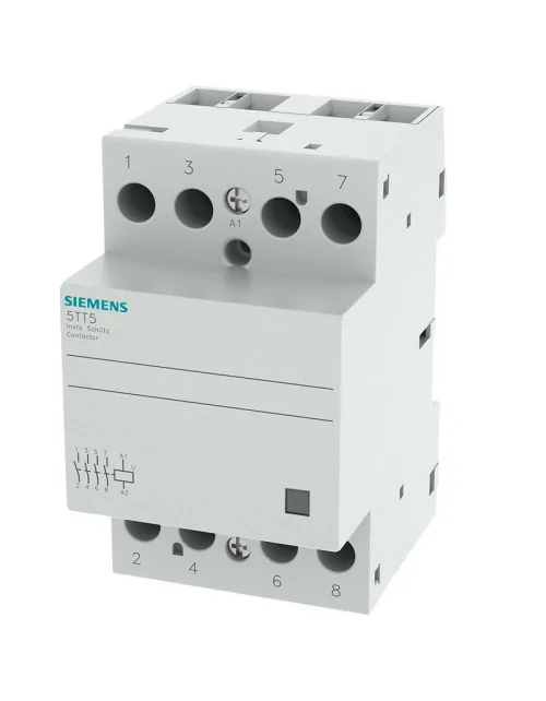 Contactor Siemens INSTA 4 contactos NA con 3 módulos