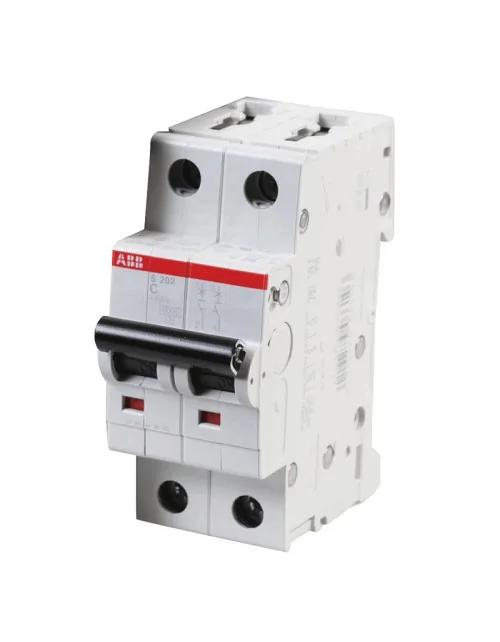 Circuit breaker ABB 2P 16A 6KA C 2M S202