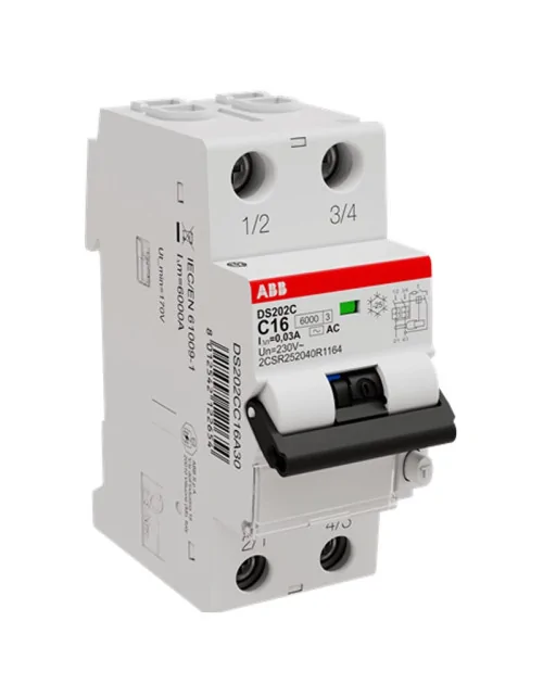 ABB Differenzialschutzschalter 2 Pole 16A 30mA Typ AC 2 Module