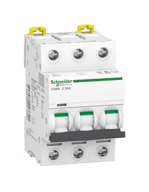 Schneider 3P 25A 6KA C Circuit Breaker 3 Modules