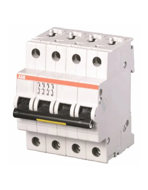 ABB S204P 4P 16A 25kA Type C Circuit Breaker 4 Modules