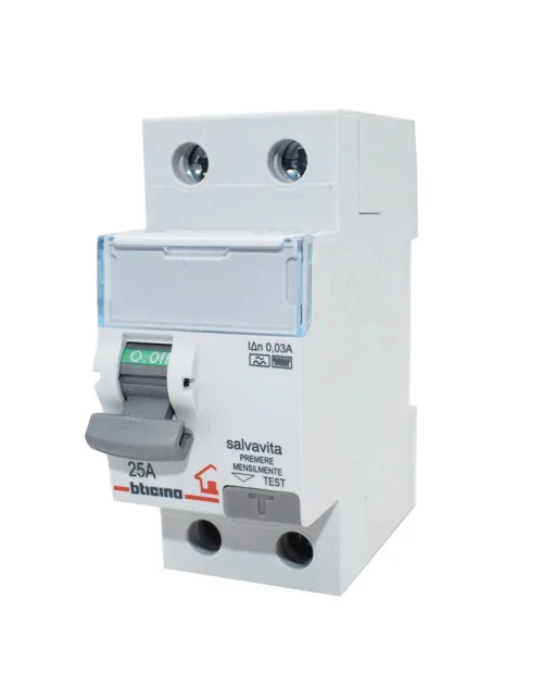 Interruptor diferencial de salvamento Bticino 2P 25A 30MA F