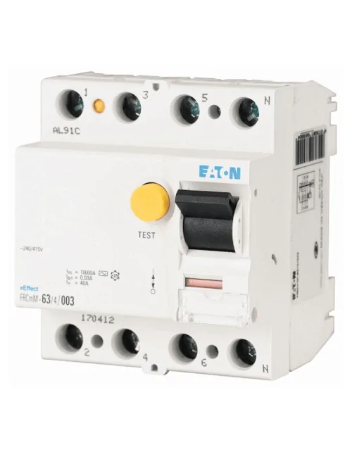 Pure Eaton RCD 40A 4P 30mA 4 módulos de CA 170411