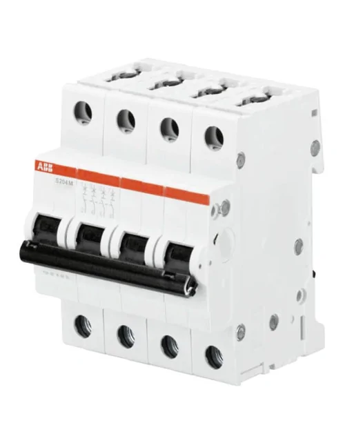 Disjoncteur ABB S204M 4P 40A 10kA Type C 4 Modules