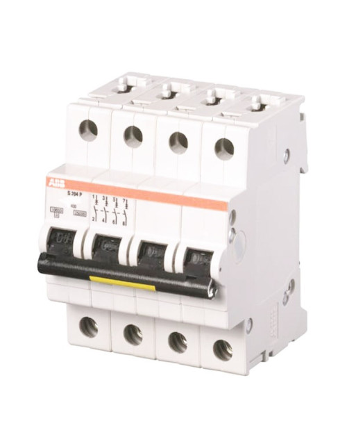 ABB S204P 40A 4P 15KA C Leistungsschalter 4 Module