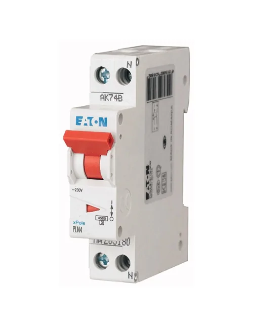 Eaton 10A 1P+N 4.5KA 1 module circuit breaker