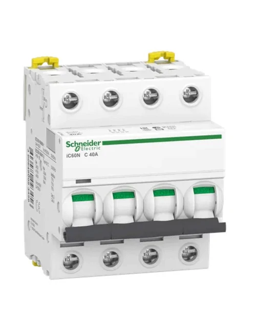 Schneider 4P 40A 6KA C Circuit Breaker 4 Modules