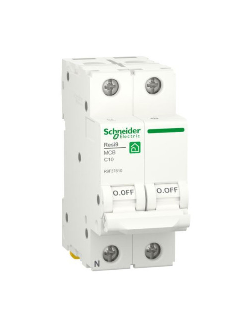 Interrupteur magnétothermique Schneider 10A 1P+N 4,5KA C 2 modules