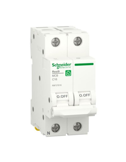 Interrupteur magnétothermique Schneider 16A 1P+N 4,5KA C 2 modules