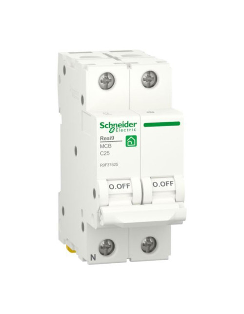 Disjoncteur Schneider 25A 1P+N 4.5KA C 2 Modules