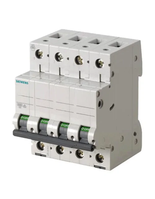 Disjoncteur Siemens 4P 50A 6kA type C