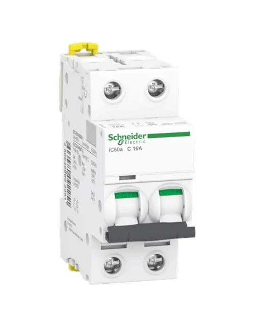 Interrupteur magnétothermique Schneider 2P 16A 4,5KA C 2 modules