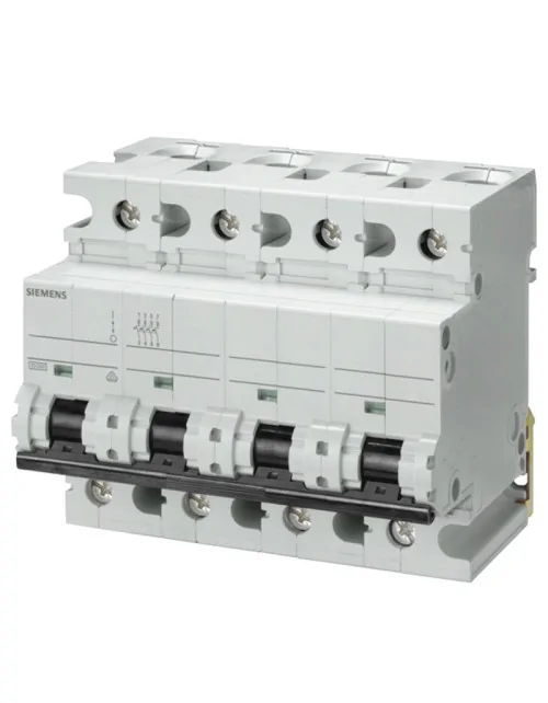 Siemens 4P 80A 10kA Typ C Thermomagnetschalter 6 Module