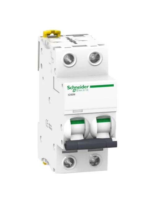 Interrupteur magnétothermique Schneider 2P 6A 6KA C 2 modules