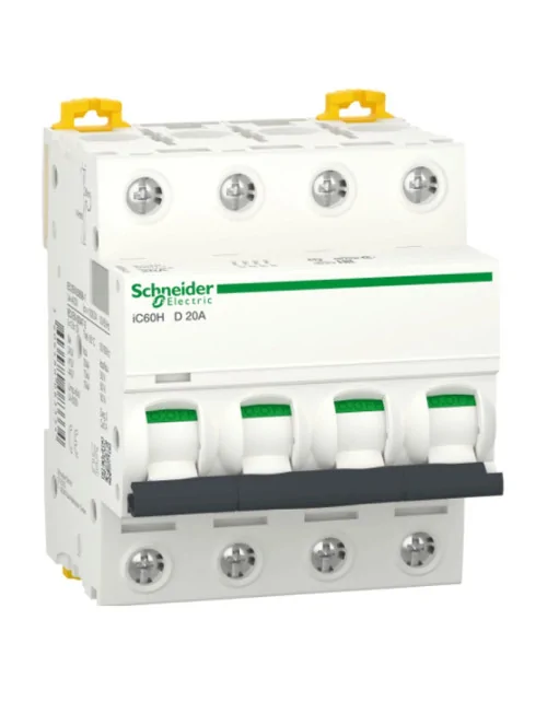 Schneider 4P 20A 10KA D 4 Modules Circuit Breaker