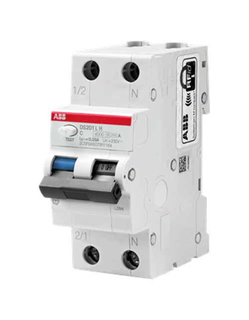 ABB DS201LH 10A courbe C 30mA A interrupteur magnétothermique différentiel