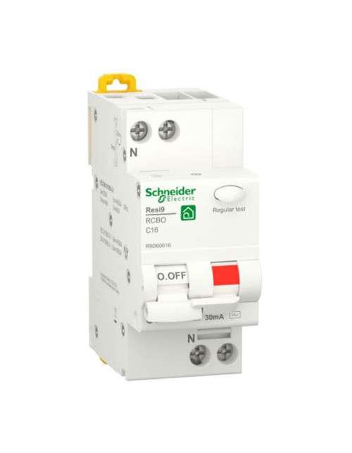 Schneider différentiel magnétothermique 16A 1P+N 30MA AC 4,5KA 2 Modules