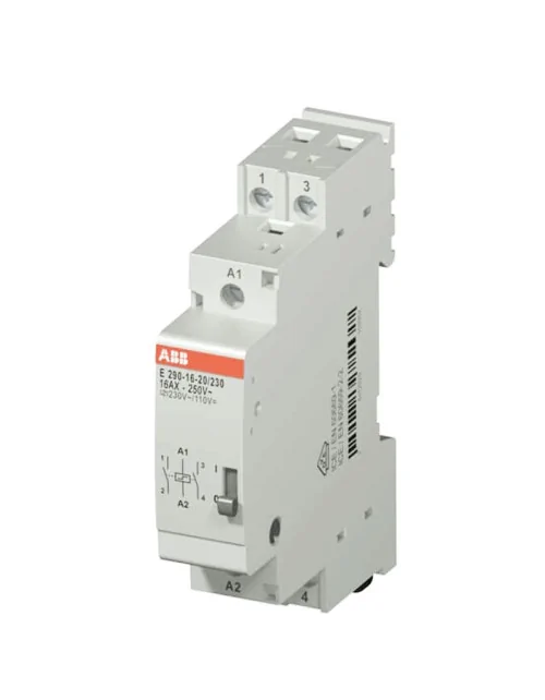 ABB step relay switch DIN rail 16A 250V