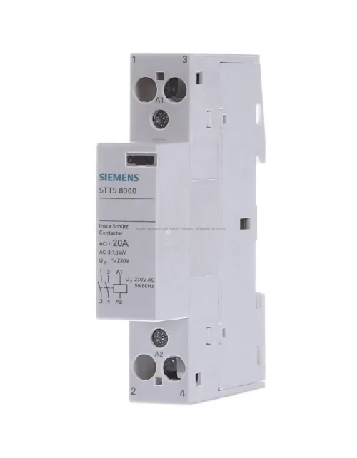 Siemens contactor 2NO 20A 220VAC 1M 5TT58000